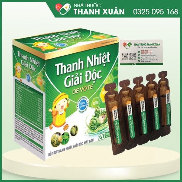 Thanh nhiệt giải độc Devote - Hỗ trợ thanh nhiệt, giải độc mát gan, bảo vệ gan